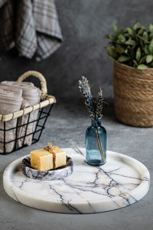 Marble Tray 28 Cm. DCMT1 - Demy Craft