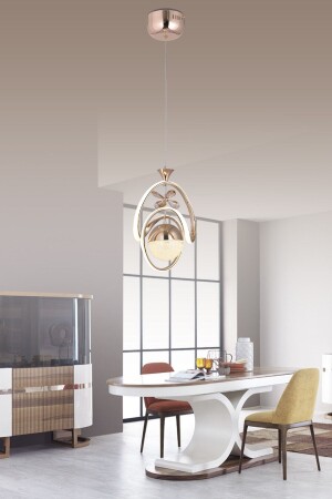 Marco 3 Colors (Yellow White and Daylight) Gold Luxury Led Chandelier Concept - Hira Aydinlatma