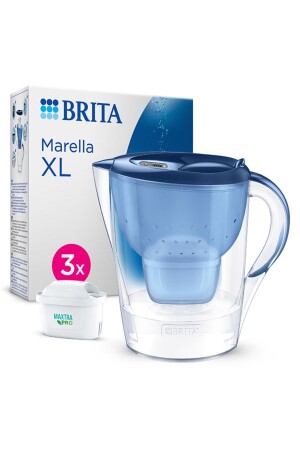 Marella Xl ''3x Maxtra Pro All-in-1 Filtered'' Water Purification Jug – Blue (3-5 L) - Brita