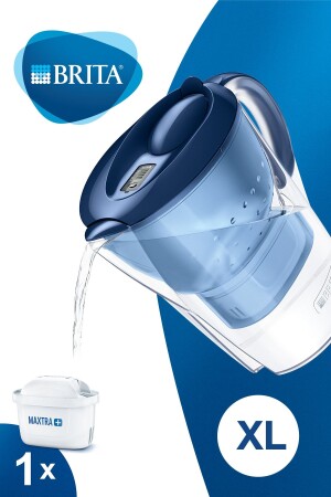 Marella Xl Filtered Water Purification Jug - Blue 500-099-220-0045 - Brita