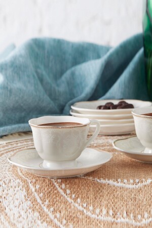 Margaret Coffee Cup Set for 6 Persons 80 ml 153. 03. 07. 7469 - Karaca