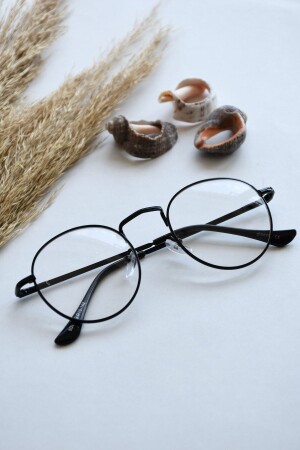 Maria Unisex Oval Round Black Blue Light Protective Blue Block New Season Vintage Retro Glasses lookupnewmaria - LOOKUP NEW