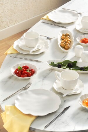 Marigold 32 Parça 6 Kişilik Porselen Kahvaltı-servis Takımı 153.03.08.4505 - Karaca
