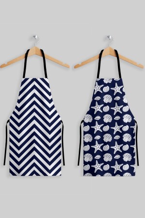 Marine Pattern Kitchen Apron Set of 2 AYSO403 - AYSHOME