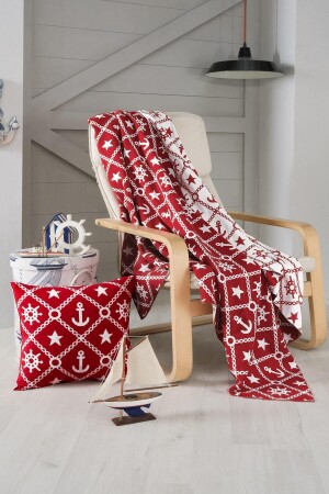 Marine Pattern Knitwear TV Blanket, Sofa Throw and Throw Pillow Cover MIBATM108UN21FS2 - Miespiga