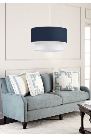 Marine Series Navy Blue Fabric Pendant Lamp Chandelier Bedroom Living Room Kitchen AYD-3322 - HOMİNG