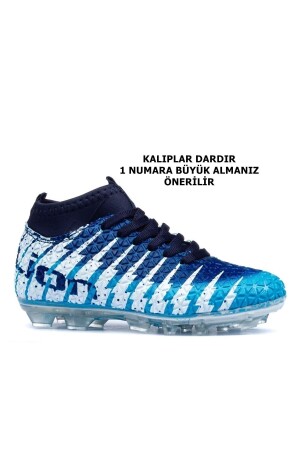 Marineblaue Fußballschuhe 1453 - Lion
