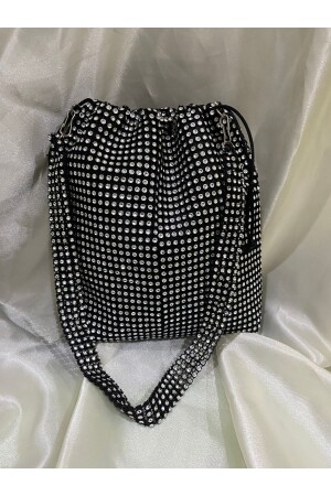منز-علامة التجارة تصميم الحجر تبدو لامعة ليلة محذوفة الحقيبة 0046yenibüz - SmY Bag