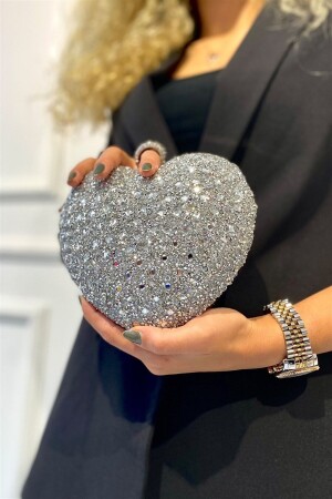 Markano Maybe Women's Handbag with Silver Stone Ring - Genel Markalar