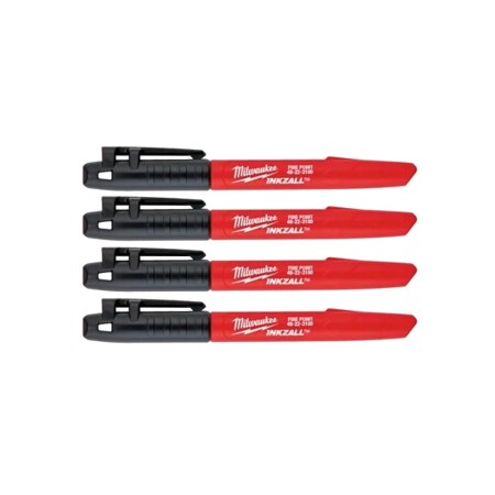 Marker MILWAUKEE 1-3mm, black, 4pcs. - Milwaukee Accessories