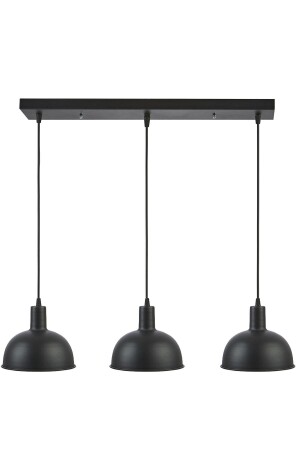 Marley Special Design Modern Decorative Cafe-Kitchen Living Room Black Color 3 Row Pendant Lamp Chandelier MRLL772 - Modavize