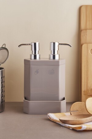 Marlon Lecce 2-Piece Kitchen Liquid Soap Dispenser with Sponge Holder 131181 - Perotti