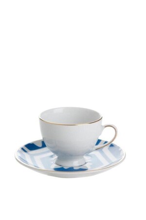 Marokko Pattern2 Blaue Untertasse Kaffeetasse 80 cc 04A+P018907 - Porland