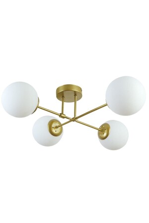Marry Modern Design Cafe Kitchen Living Room Antique Color White Glass 4-Piece Chandelier MRY56 - Modavize