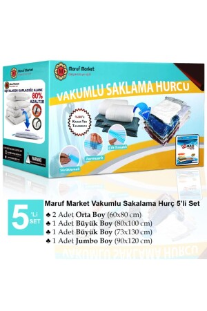 Marufmarket Vacuum Storage Bag Set 5-Piece Quilt and Blanket Set-2 - Ülbag