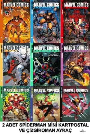 Marvel Comics Presents (1-9) Turkish Comic Spiderman Mini Postcard And Comic Book Bookmark - Otto Manga