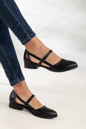 Mary Low Heel Shoes Black mary-2022 - MaskButik