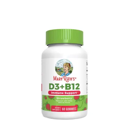 MaryRuth's D3 + B12 Gummies (60 Gummies, Strawberry) - MaryRuth's