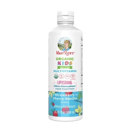 MaryRuth's Organic Kids Multivitamin Liposomal (15.22 fl. oz., Strawberry Cherry Vanilla) - MaryRuth's