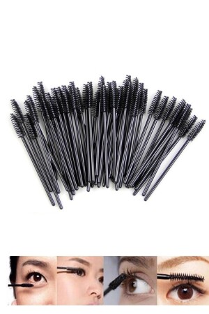 Mascara Mascara Eyelash Brush 9cm 50 Pieces Disposable - Moziur