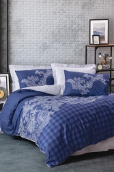 Masculine Çift Kişilik Nevresim Takımı Bitsy Lacivert 1815p - Cotton Box