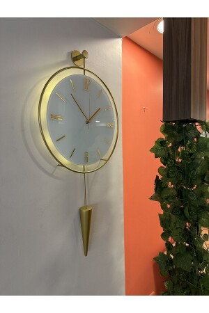 MasiPPi Crystal Series Wall Clock (Battery Powered LED) - Modern Decorative Metal Glass Wall Clock - Metaquartz Aksesuar