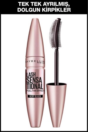 مقبض أسود مثير للإهتمام مع تأثير المروحة - Maybelline New York