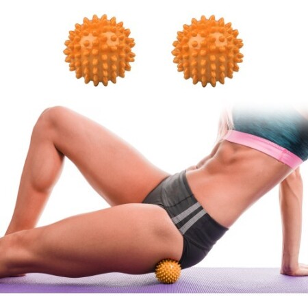 Massage Ball inSPORTline Supaiku 2 pcs - Orange - inSPORTline