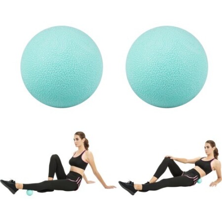 Massage Balls inSPORTline Thera 9cm 2x0.4kg - Turquoise - inSPORTline