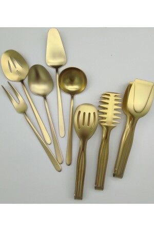 Mat Gold 8 Piece Table Sauce Set CMDBRNDF76 - BRONDOFF