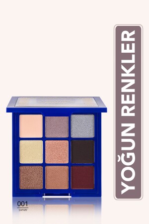 Mat & Işıltılı Far Paleti - Glamour Eyes Palette - 001 Safari Mena- 4251903321518 - Flormar
