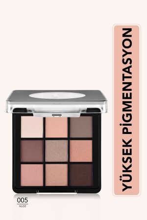 Mat & Işıltılı Kremsi Far Paleti - Eye Shadow Palette - 005 Nude Dude- 8682536048477 - Flormar