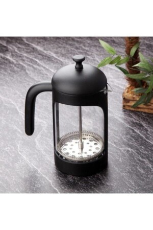 Mat Siyah French Press 600 ml - Zc547 ZC547 - Tohana