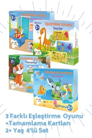 Matching and Completion Cards Set of 4 BON8026803381328149 - Bonkido