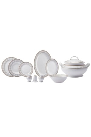 Mathilda Porcelain Dinner Set for 12 People 600. 10. 01. 0329 - Emsan