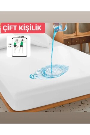 Matratzenschoner für Doppelbetten, wasser- und flüssigkeitsdicht, Matratzenschoner 150 x 200 x 30+ cm - Madamkarya