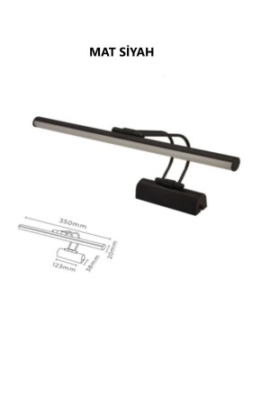 Matte Black Case White Light Bathroom Wall Mirror Table Lighting Flute Wall Sconce Swan Sconce Led Sconce - Genel Markalar