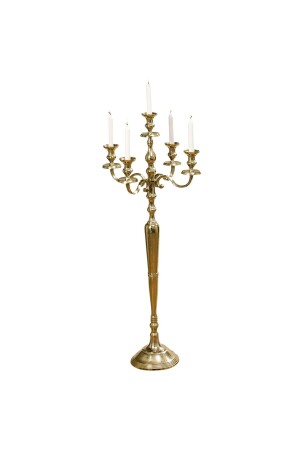 Matte Gold Round Candle Holder 120x52 Cm BO 1010539 - BOLTZE HOME
