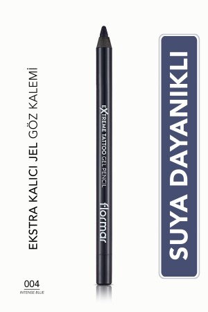 Matte Permanent Eye Pencil (BLUE) - Extreme Tattoo Gel Pencil - 004 Intense Blue - 8682536028868 - Flormar