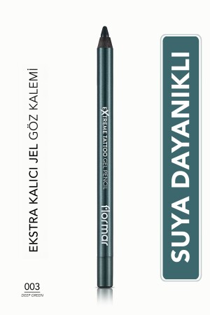 Matte Permanent Eye Pencil (GREEN) - Extreme Tattoo Gel Pencil - 003 Deep Green - 8682536028851 - Flormar