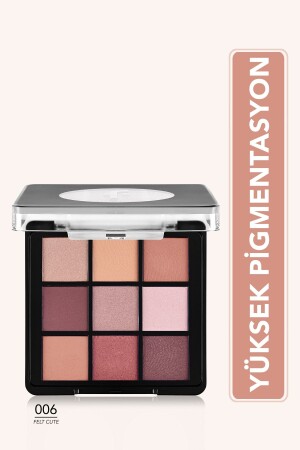 Matte & Shimmer Creamy Eyeshadow Palette - Eye Shadow Palette - 006 Felt Cute - 8682536048484 - Flormar
