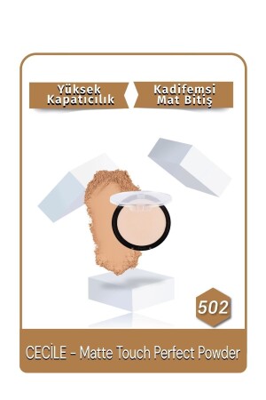 Matte Touch Perfect Powder Puder 502 Beige - Cecile