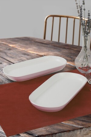 Matte White Noyan Boat Plate 26 Cm 2 Pieces ST080102F022A000000MAKYK00 - Keramika