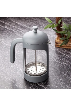 Mattgraue French Press 600 ml ZC548 - Tohana