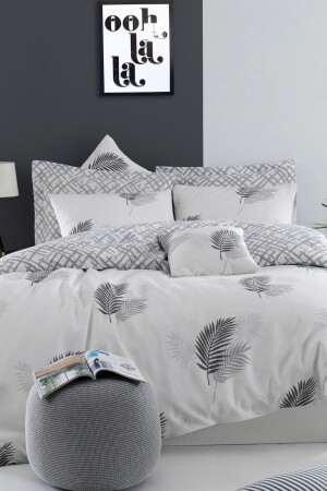 Mature Duvet Cover Set Double Palma Gray Ep-022536 - Enlora Home