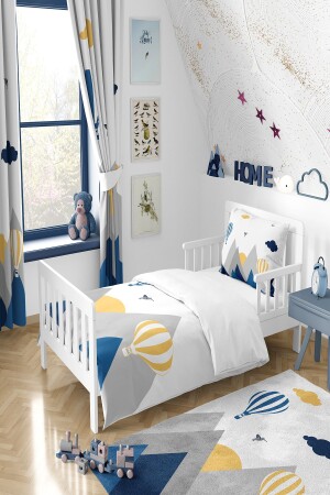 Mavi Kuş Vadisi Dağ Desenli Nevresim Takımı TLAN-300 - Talia Home
