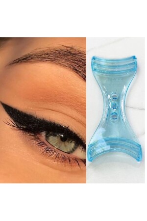 Mavi Renk Eyeliner Sürme Aparatı - Nilz
