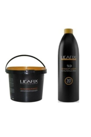 Mavi Toz Açıcı 1000 gr Ve 30 Volume Oksidan 1000 ml - Lilafix