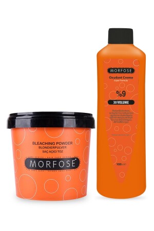 Mavi Toz Saç Açıcı Oryal 1000 Gr Ve 30 Volume Oksidan 1000 Ml - Morfose