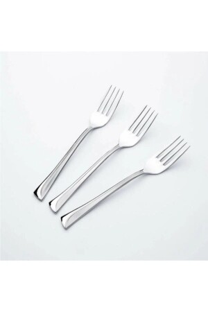 Maxi 12 Pieces Dessert Forks, 1 Dozen Plain Steel Dessert Forks 18-10 304 1. Quality 1324289 - Nehir